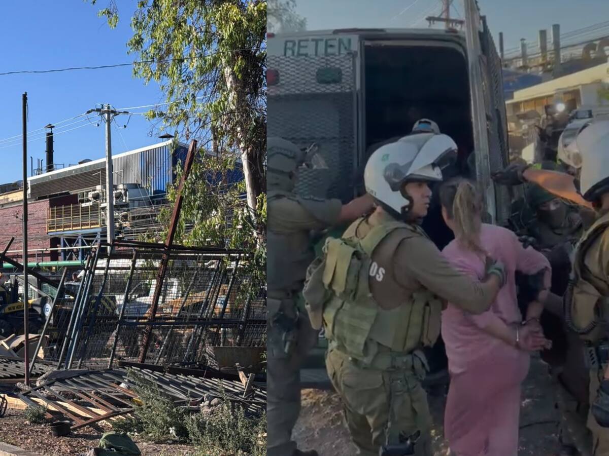 “Que me tumben con mis hijos adentro”: inicia desalojo del campamento Santa Marta con detenidos y resistencia de residentes