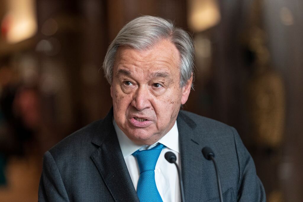 El secretario general de la ONU, Antonio Guterres, en la sede en Nueva York