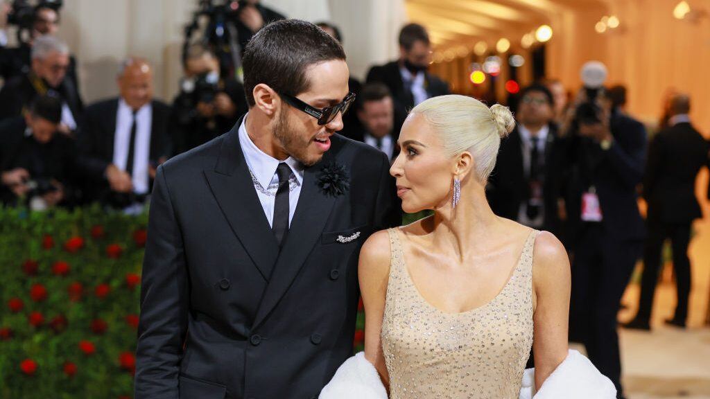 NEW YORK, NEW YORK - MAY 02: (L-R) Pete Davidson and Kim Kardashian attend The 2022 Met Gala Celebrating "In America: An Anthology of Fashion" at The Metropolitan Museum of Art on May 02, 2022 in New York City. (Photo by Theo Wargo/WireImage)
