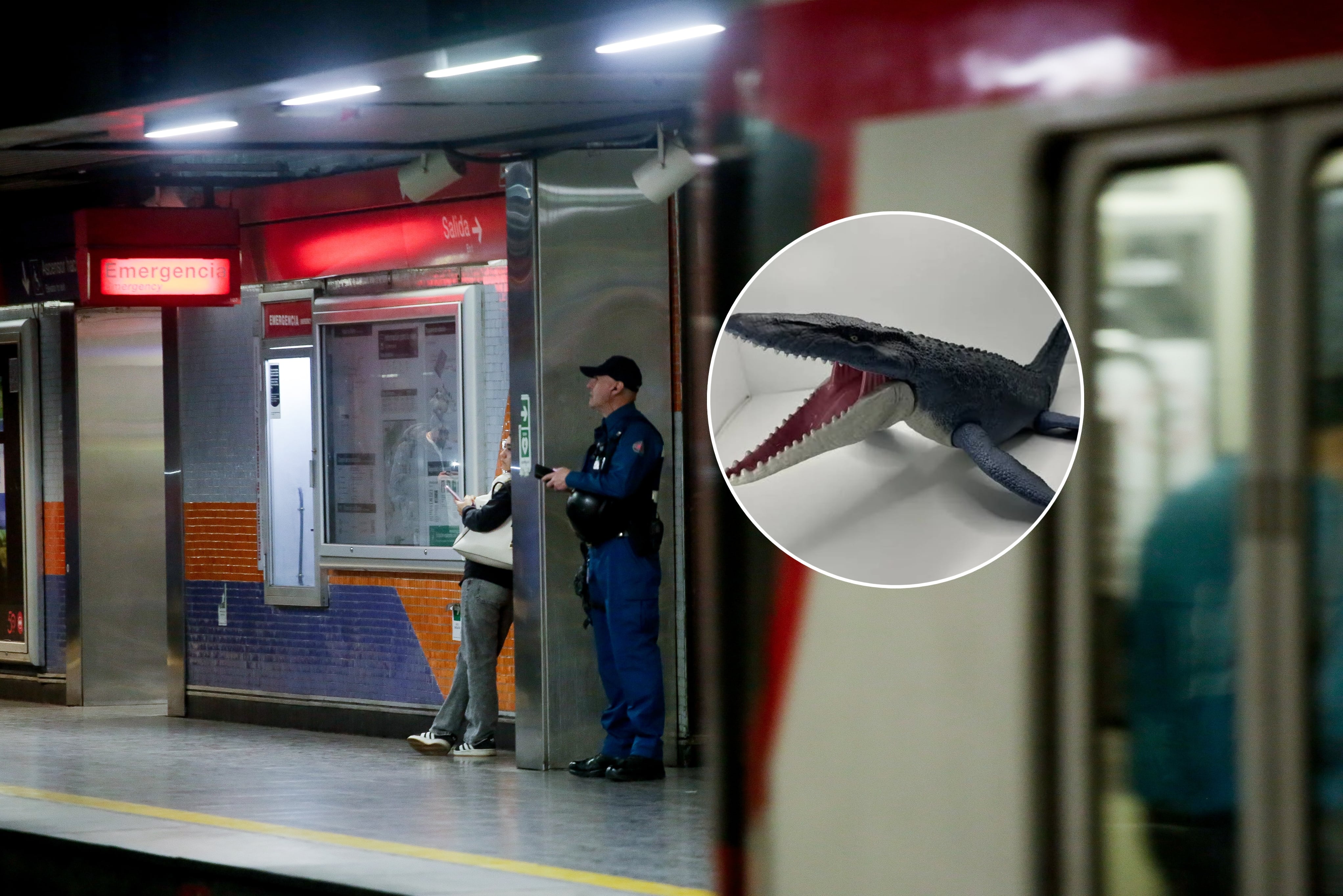 Metro de Santiago - Juguete de Dinosaurio