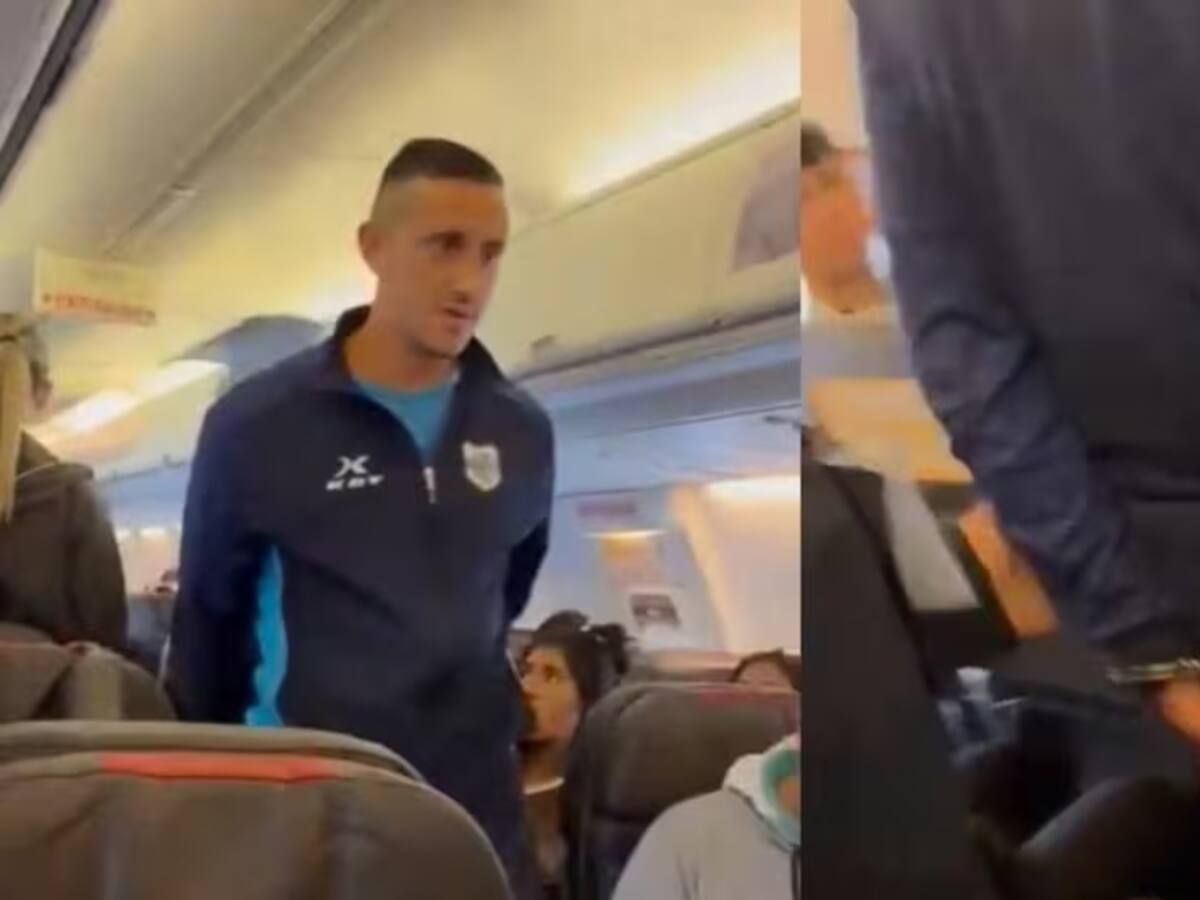 Detienen a futbolista por gritar “bomba” antes del despegue de un avión: club evalúa rescindir su contrato