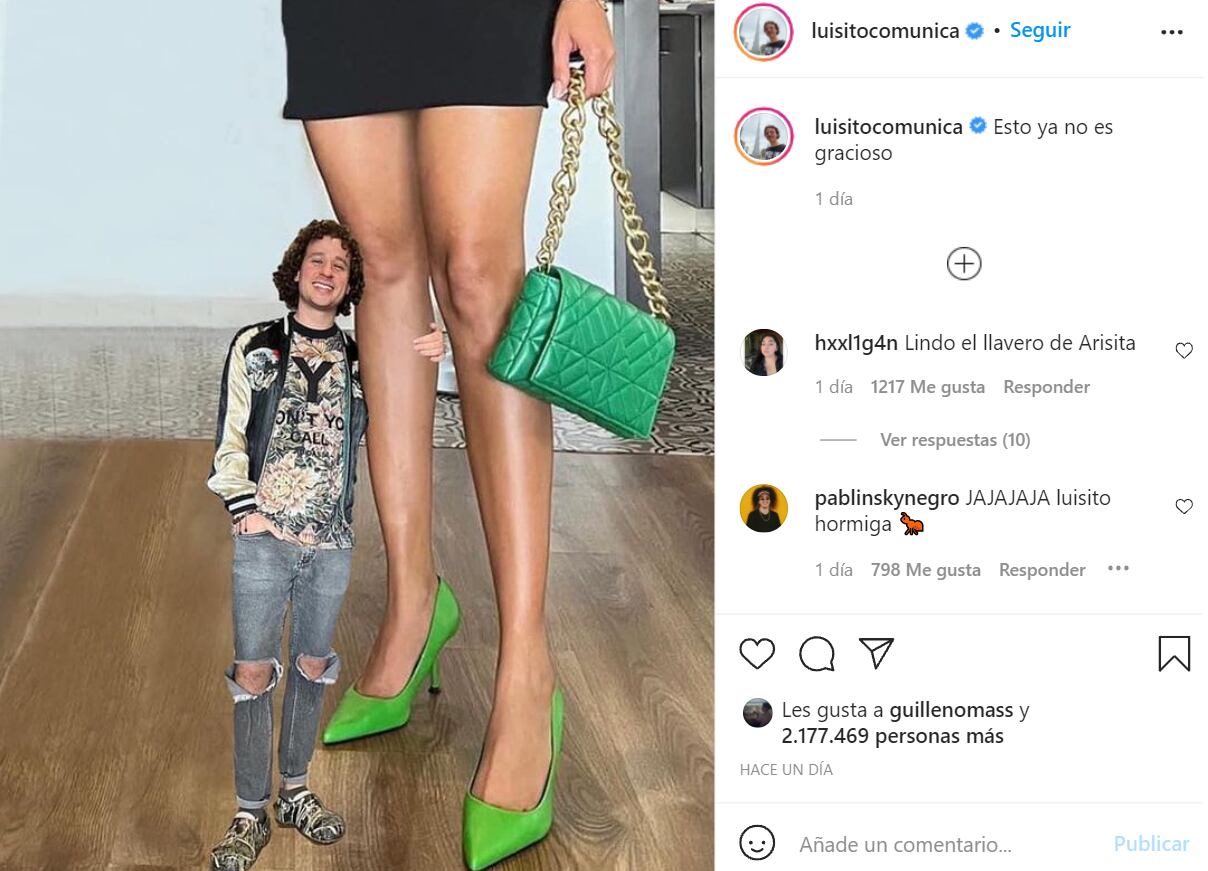 Luisito Comunica se autotrolleó luego que lo molestaran por su estatura