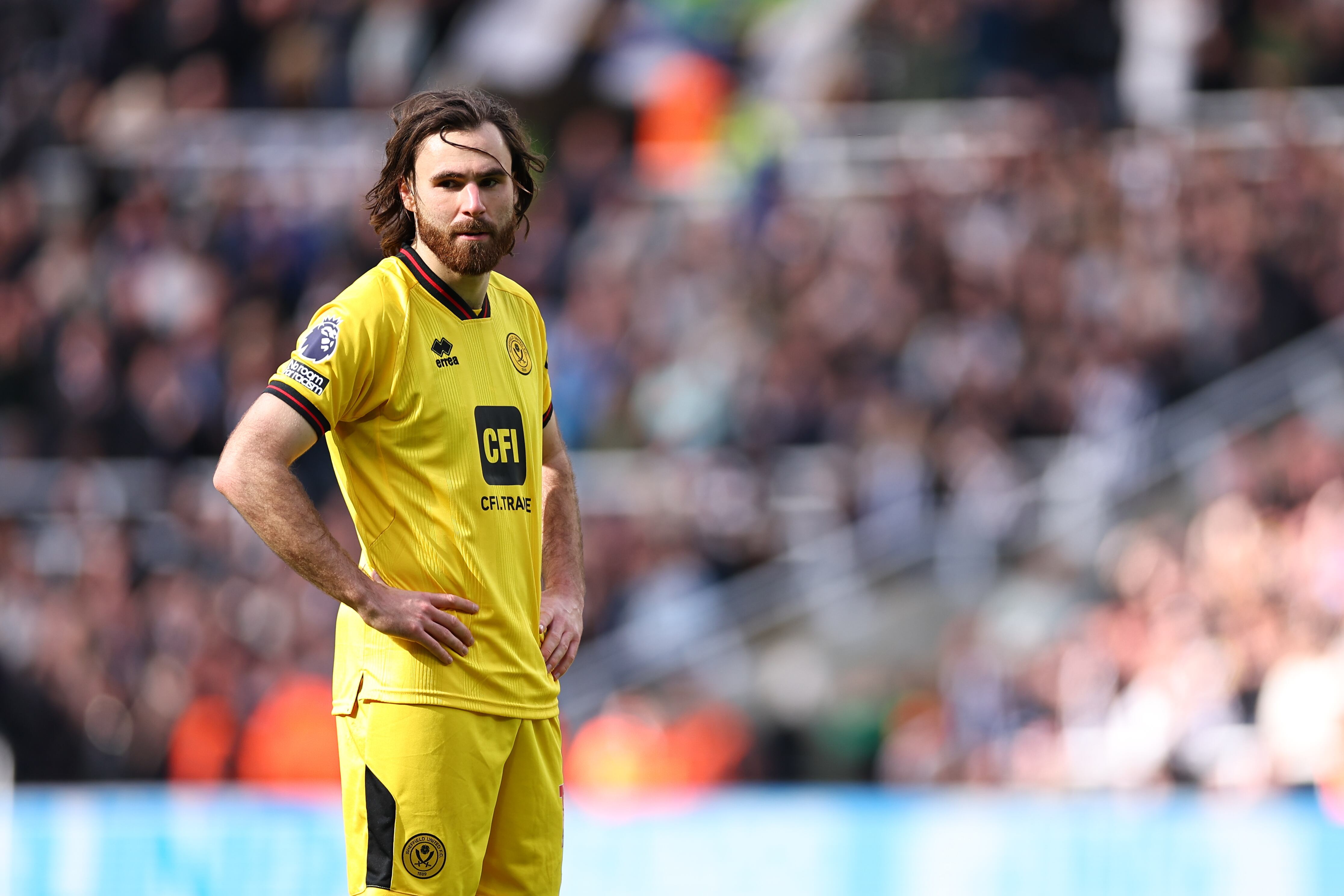 Ben Brereton, junto al Sheffield United, concretaron su descenso a la segunda división de fútbol inglés | Getty Images