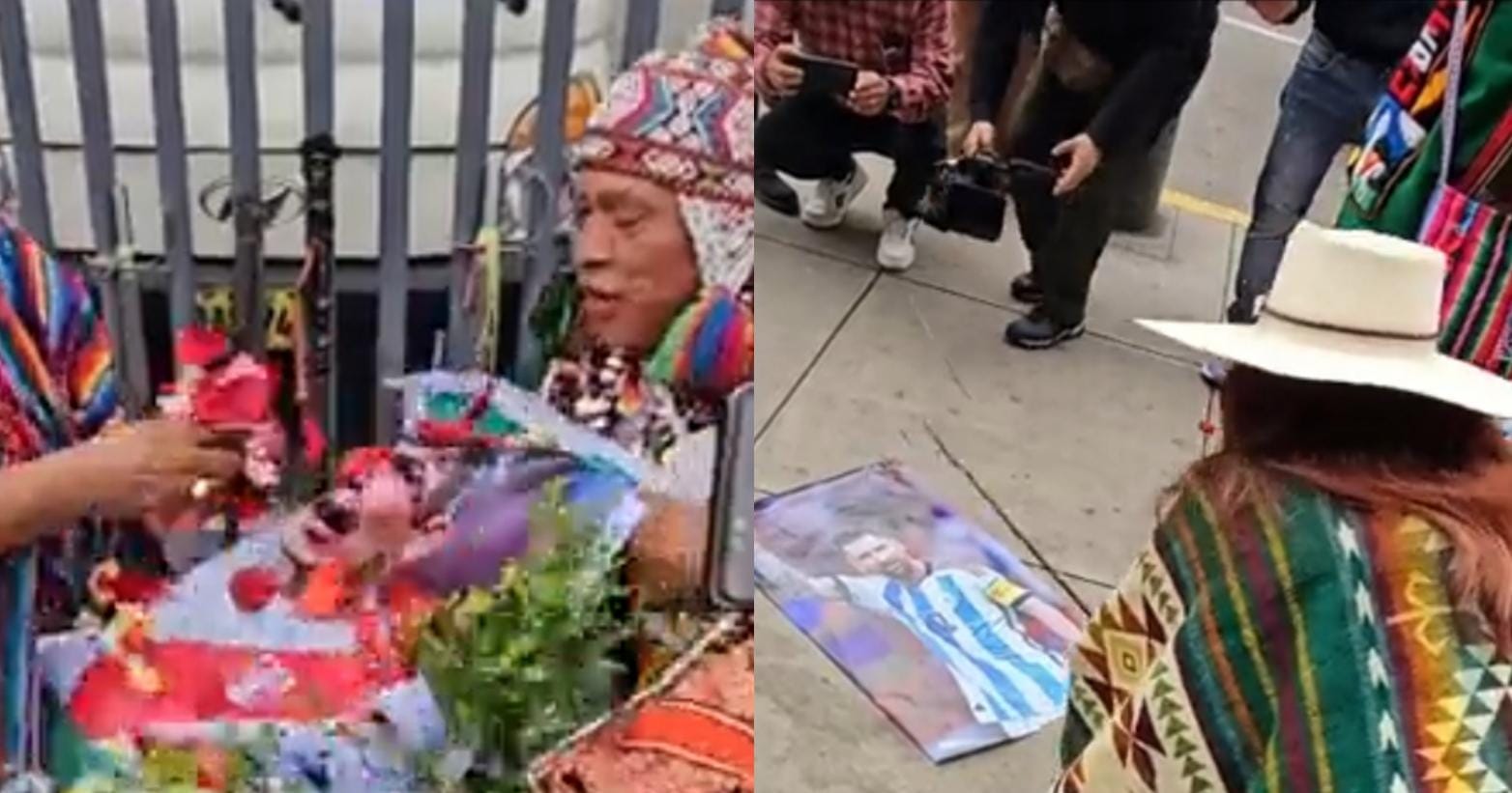 Azotaron una imagen de Messi: el ritual de shamanes peruanos para derrotar a Argentina en las Eliminatorias