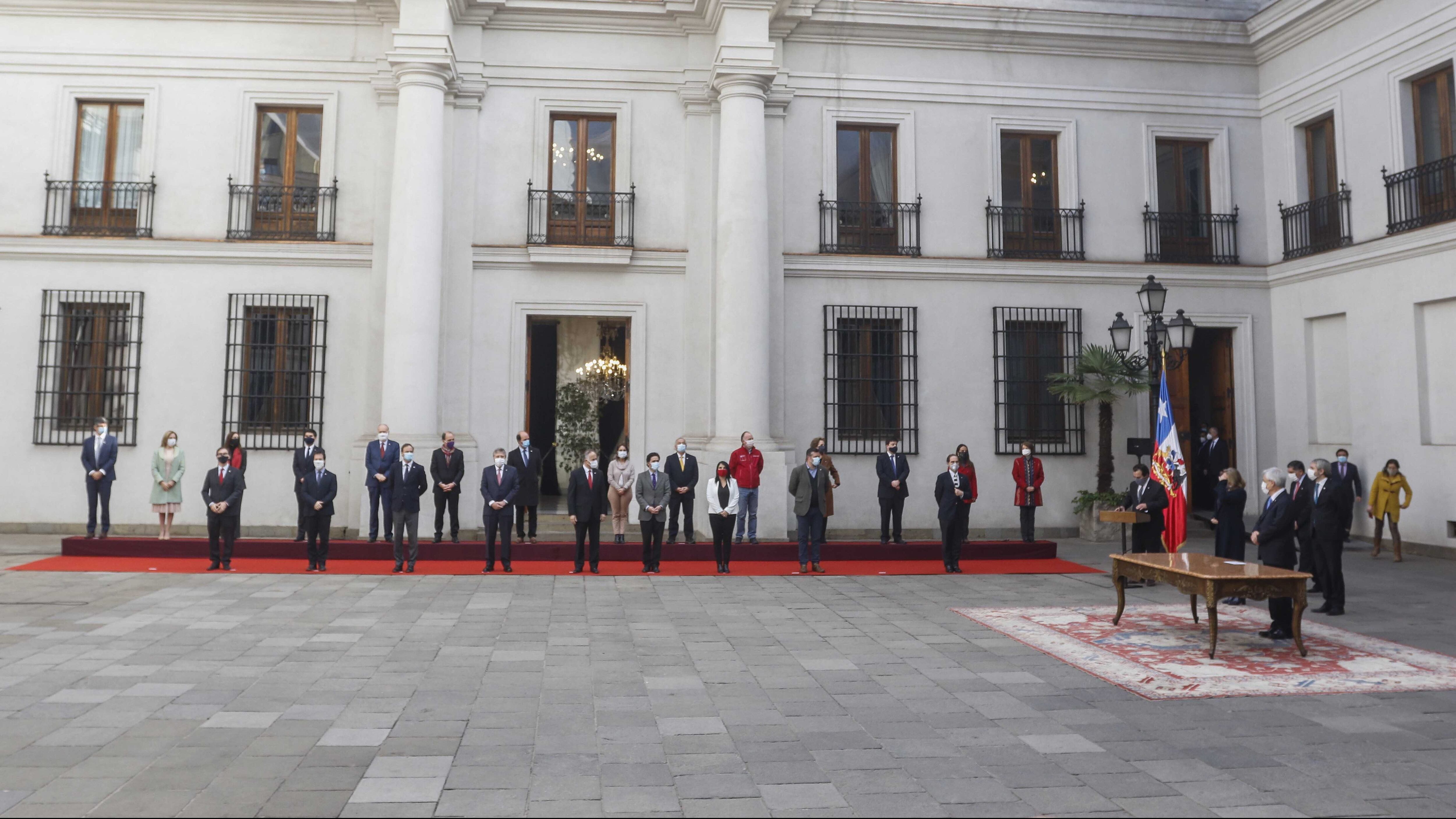 04 de Junio de 2020/SANTIAGO Ministros llegan al Patio los Cañones para un nuevo cambio de gabinete en medio de la pandemia por Covid-19 que vive el país 
FOTO:SEBASTIAN BELTRAN/AGENCIAUNO