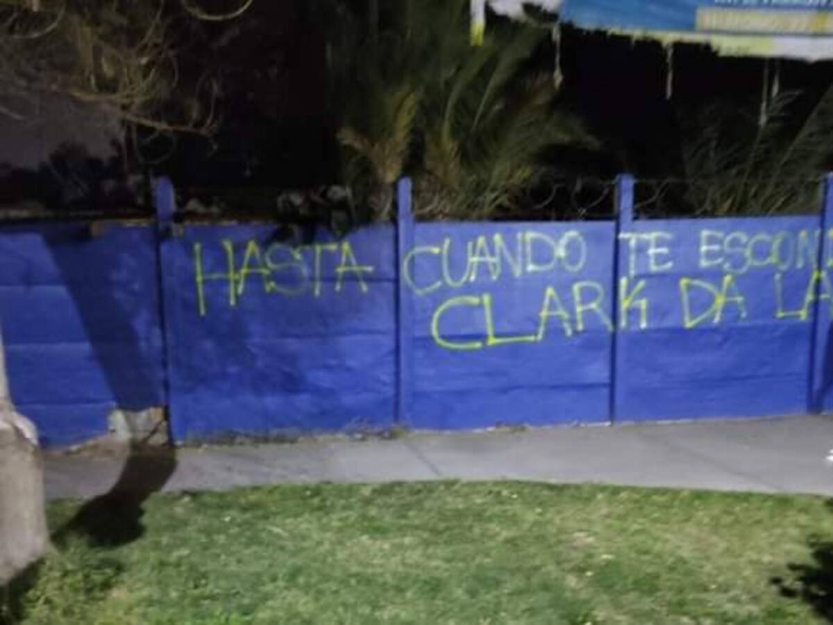 «Ineptos»: Rayan el Centro Deportivo Azul con mensajes contra la dirigencia y piden la salida de Santiago Escobar