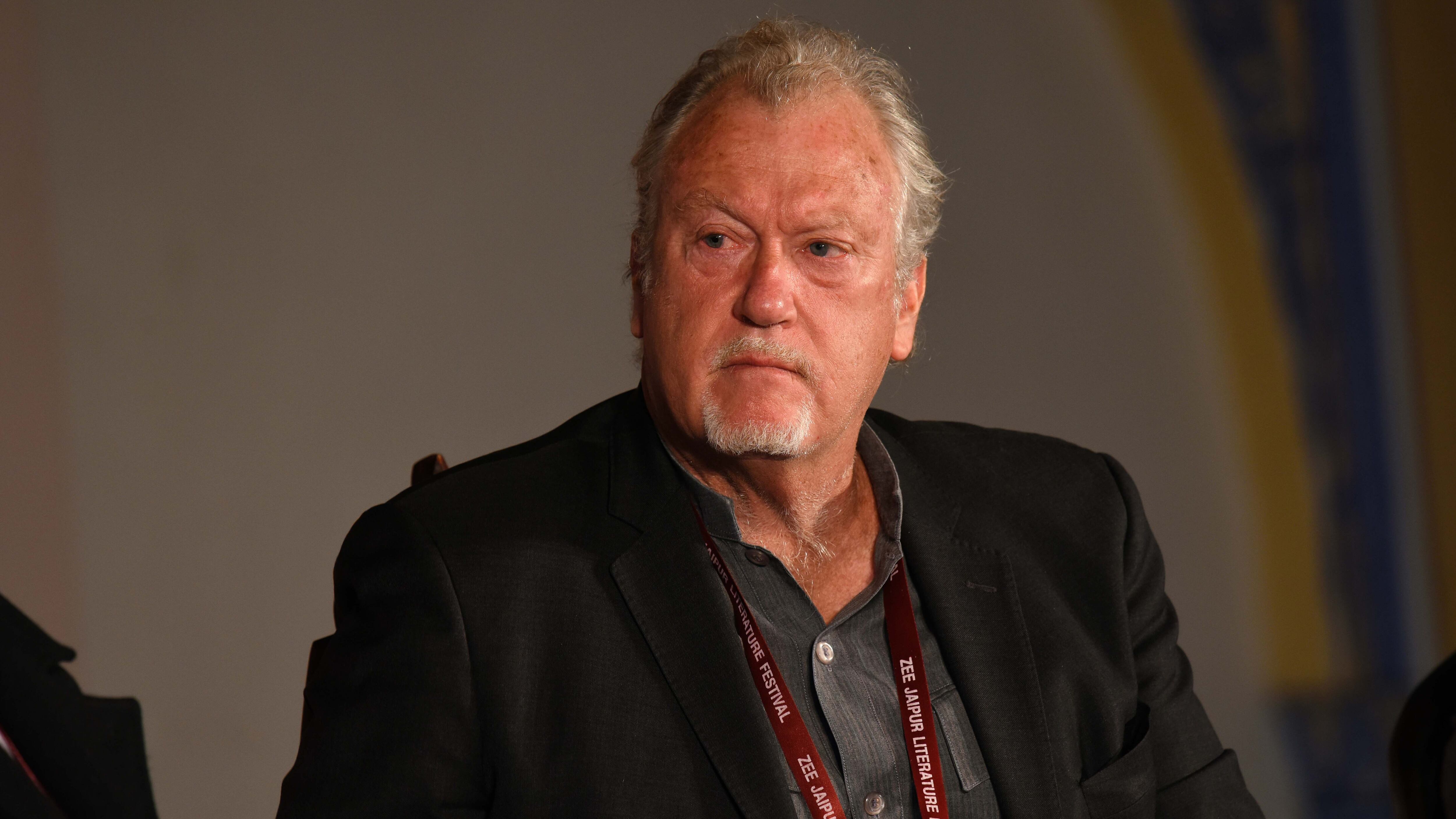 JAIPUR, INDIA JANUARY 26: American biographer, author, investigative reporter Jon Lee Anderson during Directorate S, The CIA and America's Secret Wars in Afghanistan and Pakistan session at the third day of ZEE Jaipur Literature Festival 2019, at Diggi Palace, on January 26, 2019 in Jaipur, India. (Photo by Amal KS/Hindustan Times via Getty Images)