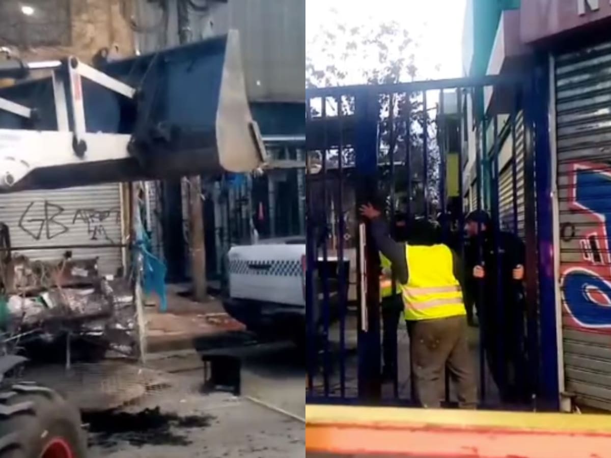Nueva intervención en barrio Meiggs: municipio instala portones y refuerza operativo contra el comercio ilegal