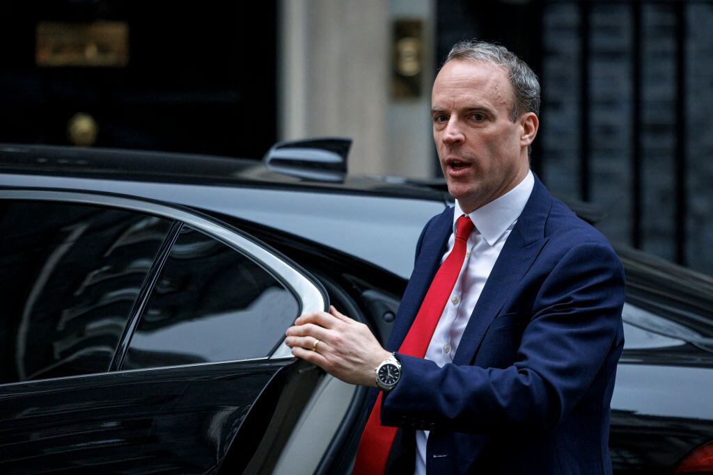 El viceprimer ministro del Reino Unido Dominic Raab