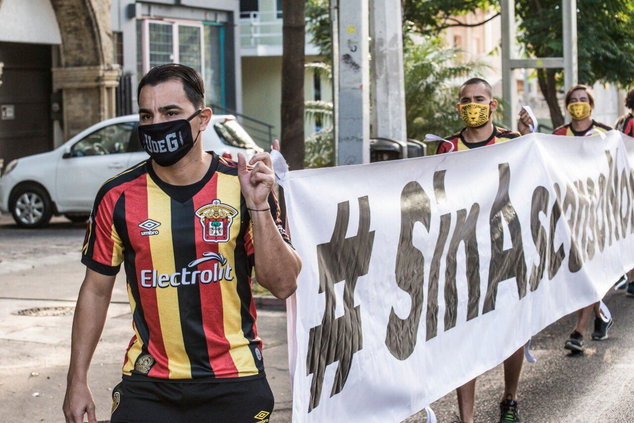 Sindicato de jugadores mexicanos realiza manifestación