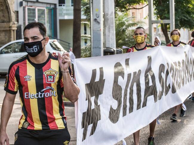 Sindicato de jugadores mexicanos realiza manifestación