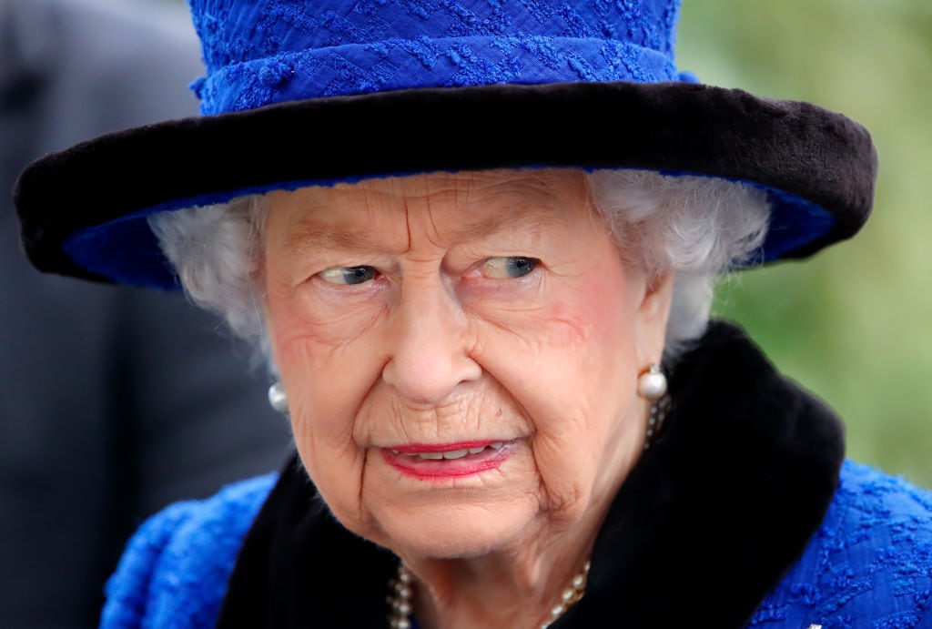 La reina del Reino Unido Isabel II asistiendo a un evento a inicios de octubre