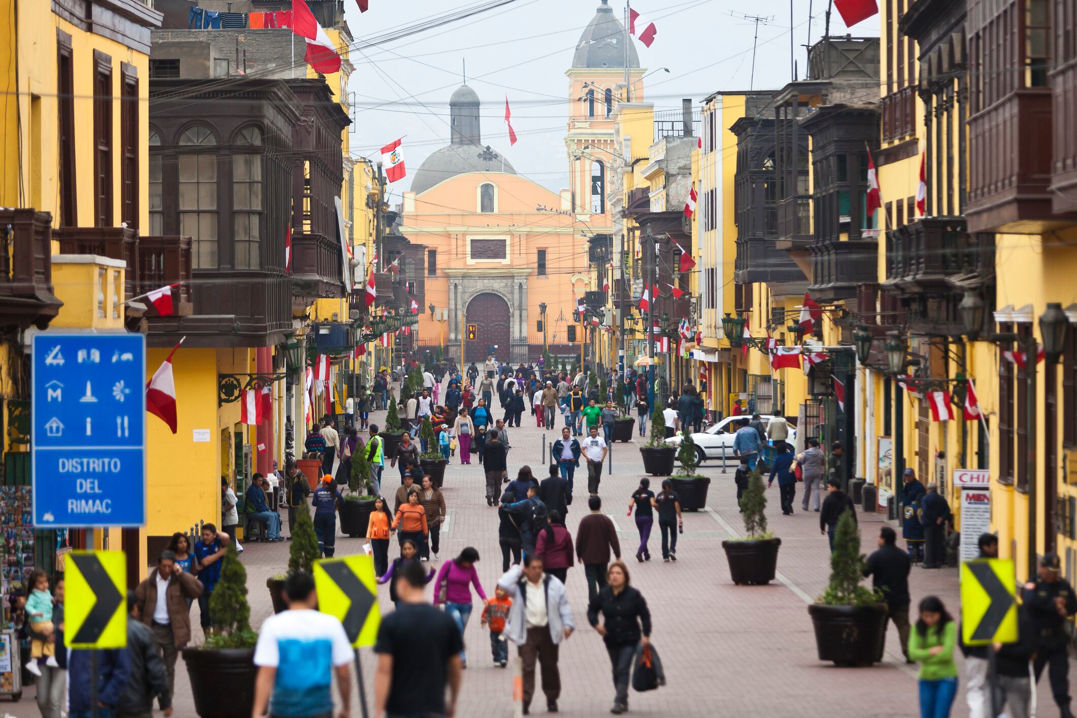 The Trujillo streets is one of the most visited pedestrian streets in Lima