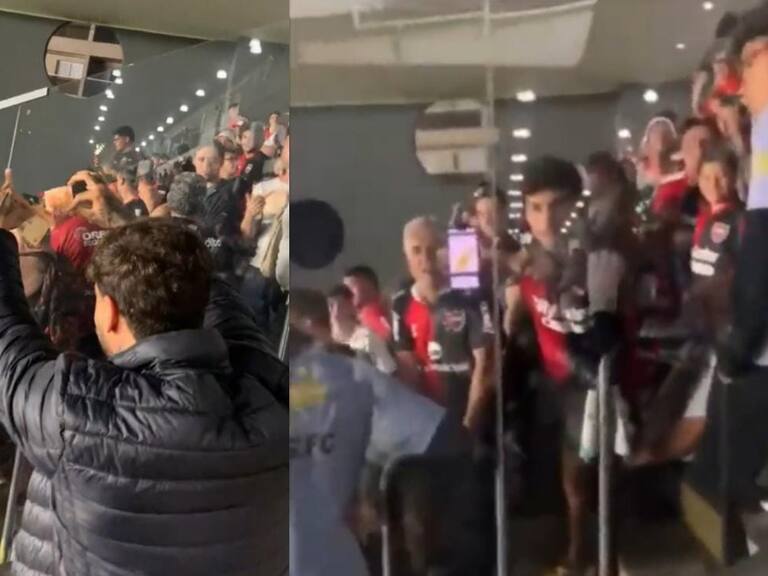 Burla con billetes y gestos racistas: hinchas de Santos y Newell's protagonizan duelo de provocaciones en Brasil