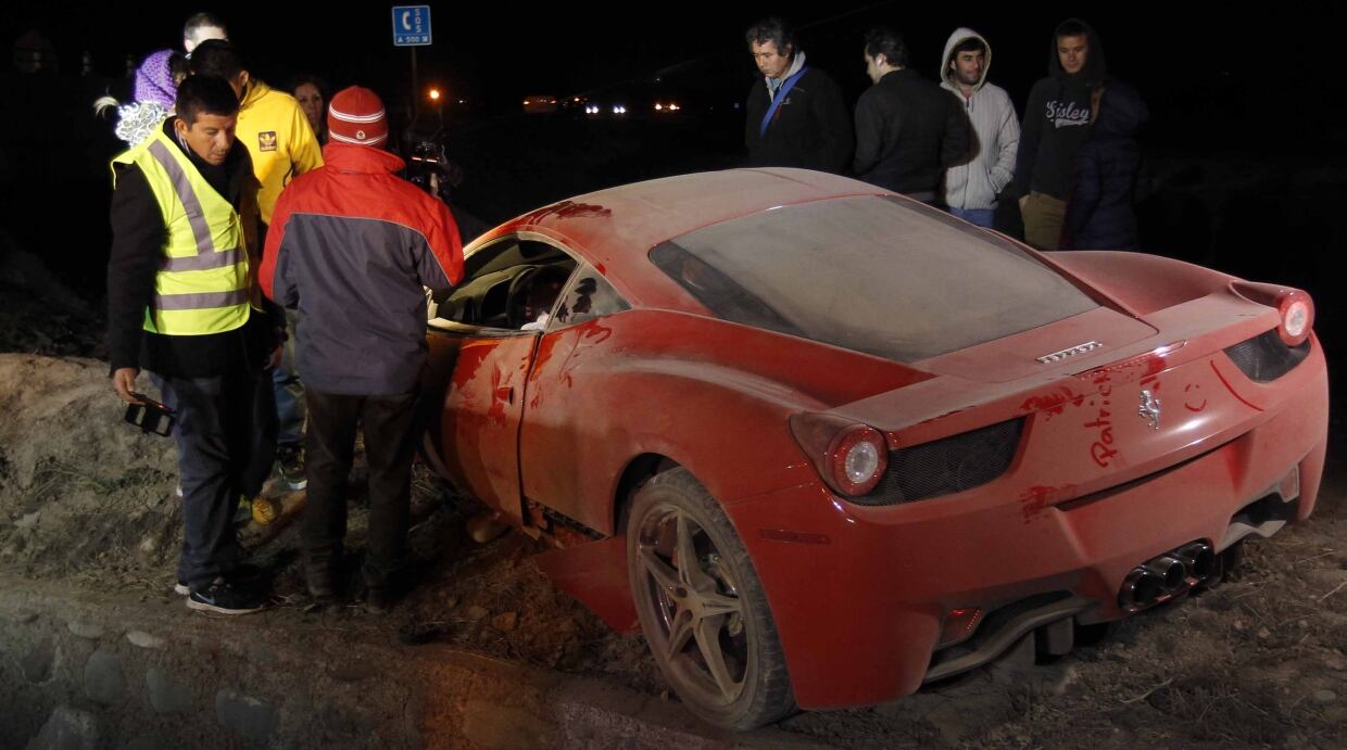 Así quedó el Ferrari de Arturo Vidal a solo días de debutar en la Copa América 2015