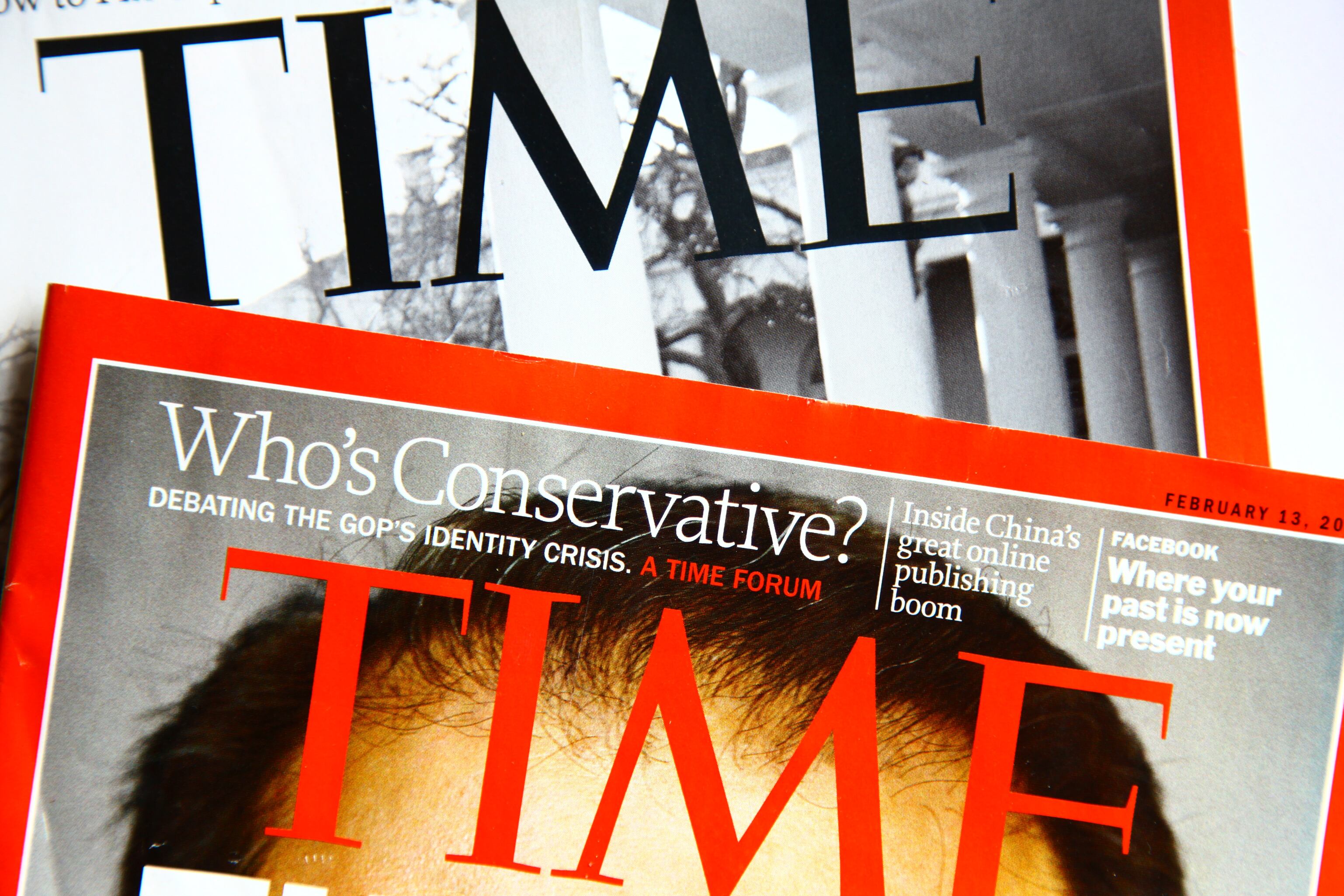 "London, United Kingdom- February 20, 2012: Time magazine is an American weekly news magazine published in New York".