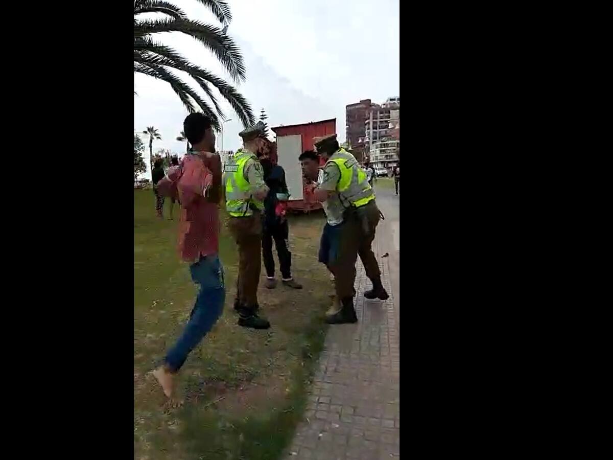 Cuatro sujetos fueron detenidos tras agredir a Carabineros en Iquique: todos son ciudadanos extranjeros
