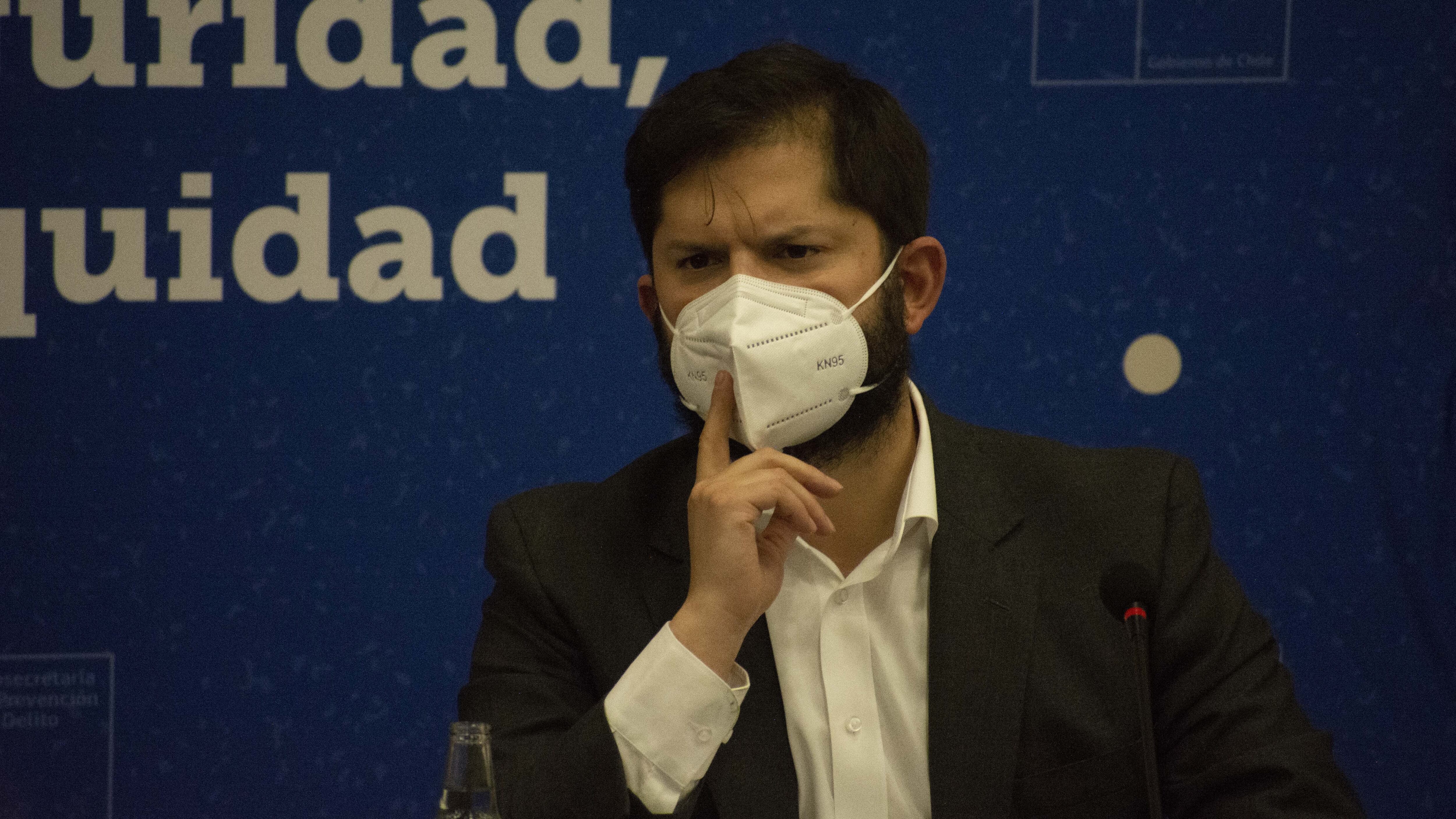30 de junio de 2022/ARICA El Presidente de la República, Gabriel Boric Font, encabezó el primer Consejo Nacional de Seguridad Pública de este año, que se realizará en la región de Arica y Parinacota
FOTO: SALVADOR PEDRINI/AGENCIAUNO