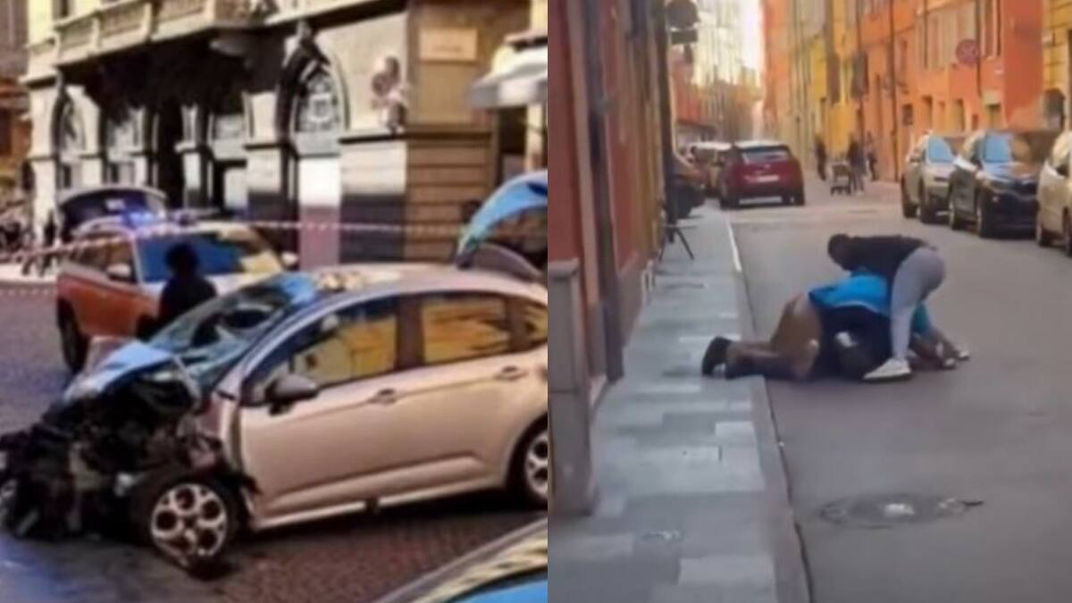 Sujeto atropella a decenas de personas en Italia y deja ocho heridos antes de ser capturado