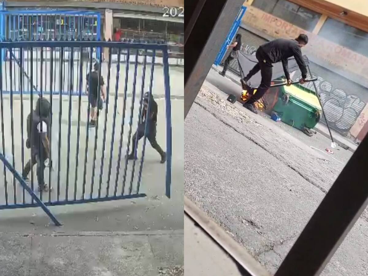 Serios incidentes en Barrio Meiggs: ambulantes derriban reja perimetral e instalan barricadas