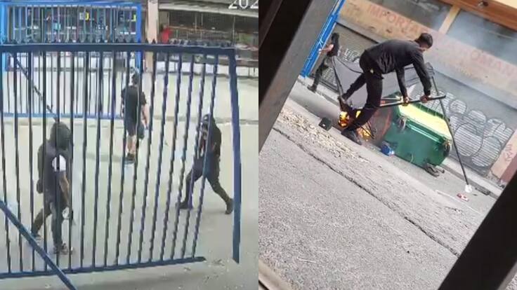 Serios incidentes en Barrio Meiggs: ambulantes derriban reja perimetral e instalan barricadas