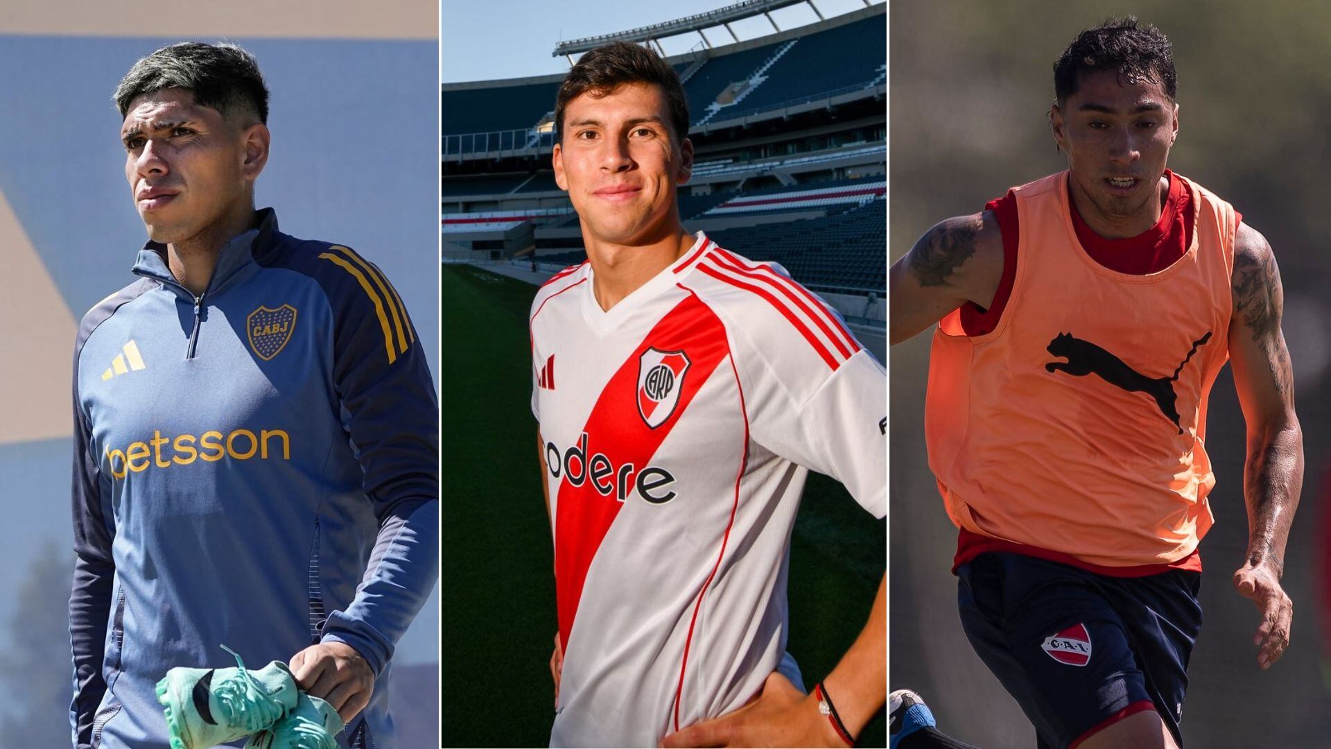 @BocaJrsOficial | @RiverPlate | @Independiente
