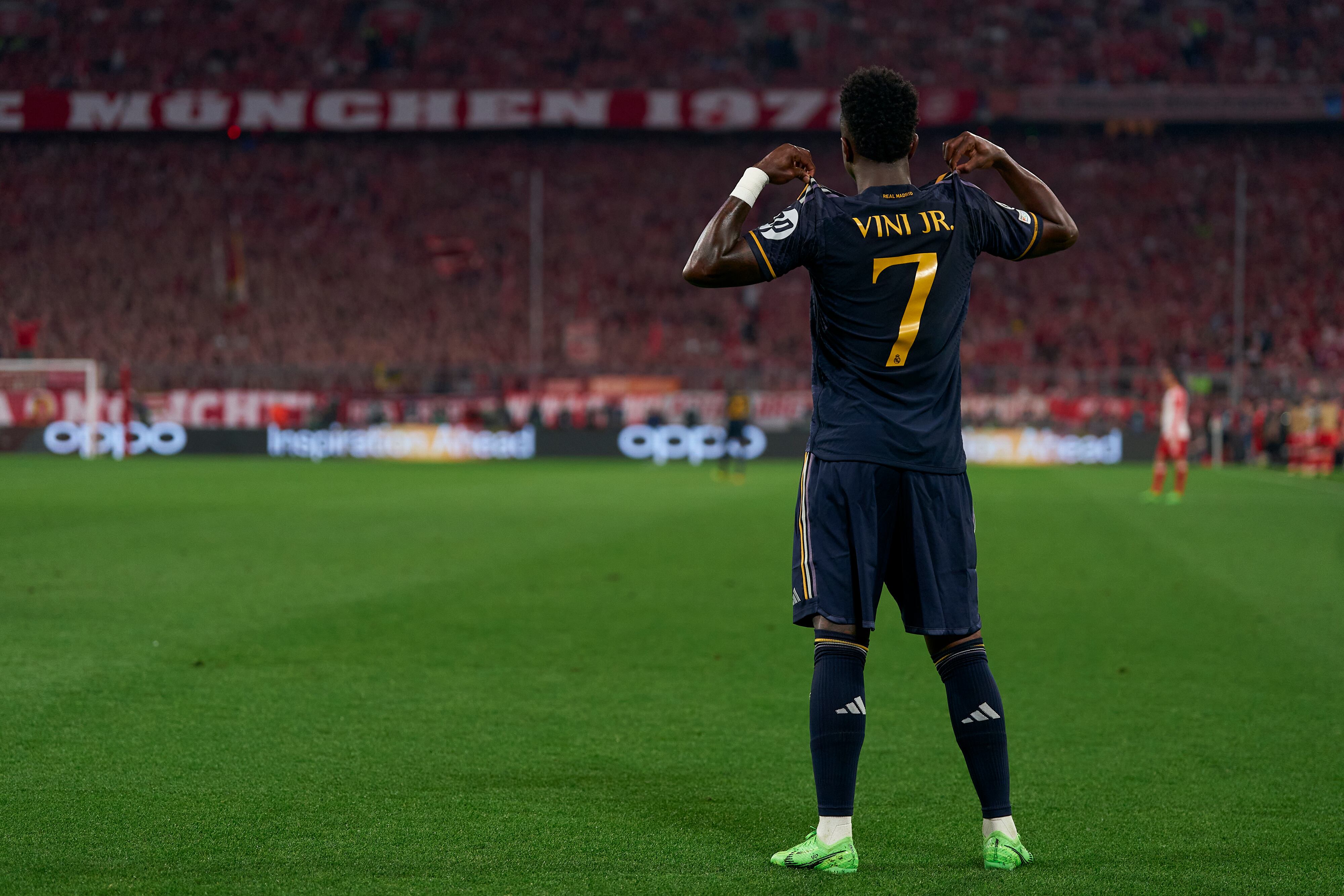 Vinicius Jr fue el gran protagonista de la noche en Múnich por la Champions | Getty Images