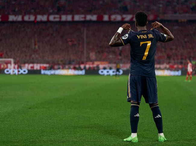Vinicius Jr fue el gran protagonista de la noche en Múnich por la Champions | Getty Images