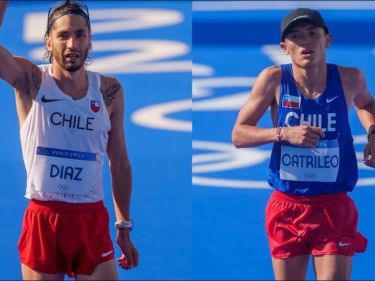 Carlos Díaz y Hugo Catrileo se ubican en lo más alto entre los atletas latinoamericanos durante la maratón olímpica de París 2024