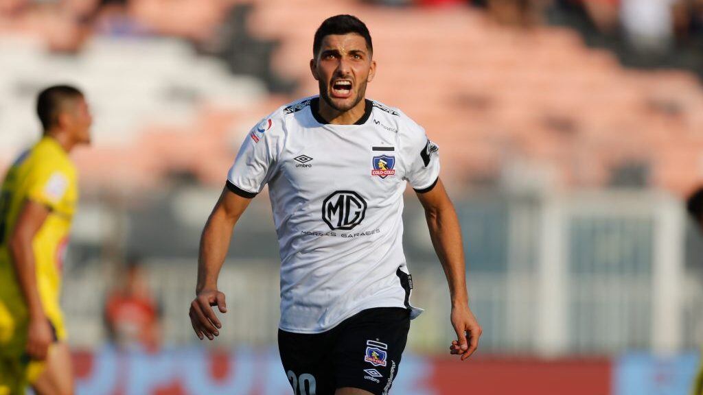29 de Febrero del 2020/SANTIAGONicols Blandi celebra el segundo gol para Colo Colo ,durante el partido valido por la sexta fecha del campeonato AFP Plan Vital entre Colo Colo vs Universidad de Concepcin, disputado en el Estadio Monumental.
FOTO:JAVIER VERGARA/AGENCIAUNO