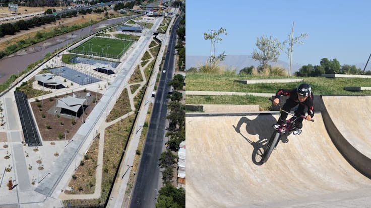 Con lagunas, áreas verdes y canchas de fútbol: este es el nuevo y paradisíaco parque que se inauguró en Santiago