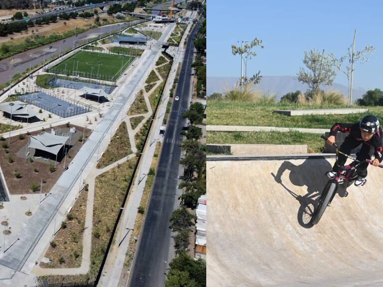 Con lagunas, áreas verdes y canchas de fútbol: este es el nuevo y paradisíaco parque que se inauguró en Santiago