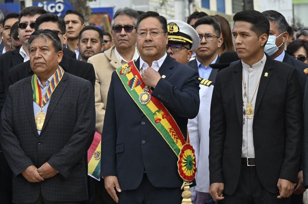 El president Luis Arce y el vicepresident David Choquehuanca de Bolivia