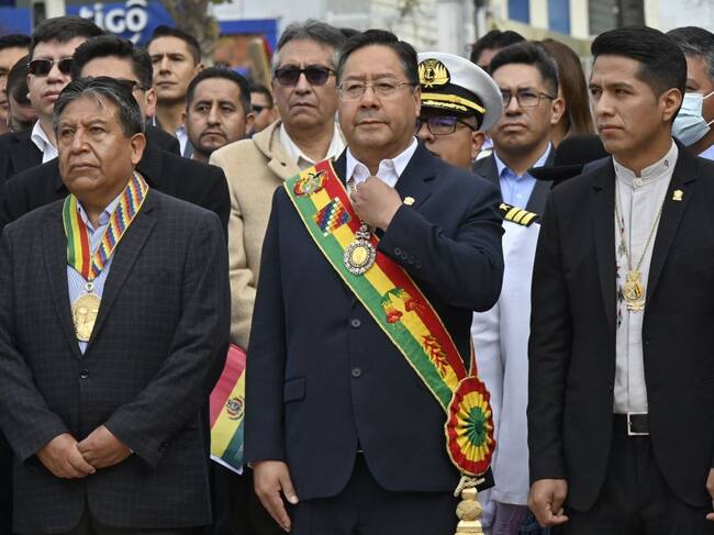El president Luis Arce y el vicepresident David Choquehuanca de Bolivia