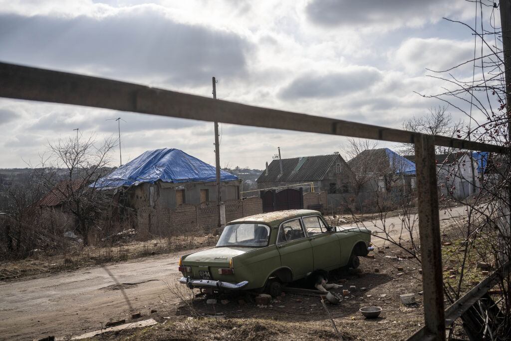 Daño tras los ataques aéreos en la región de Belgorod en Rusia