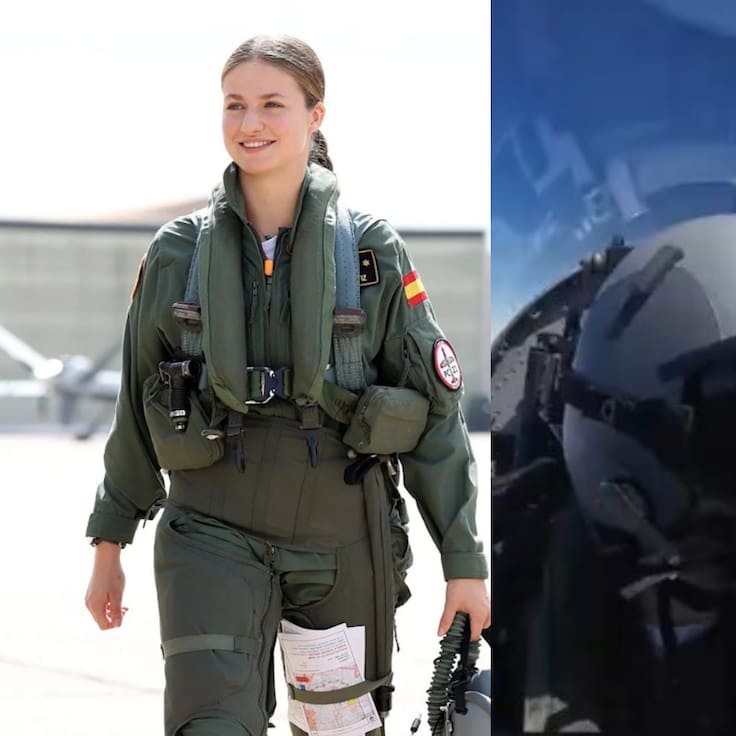 Futura reina de España sorprende al mundo piloteando un avión de combate