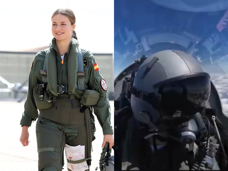 Futura reina de España sorprende al mundo piloteando un avión de combate