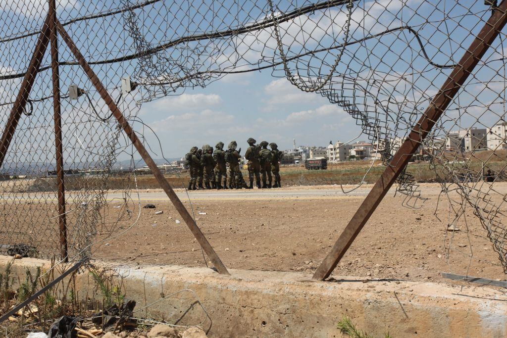 Imagen de la cerca abierta por los prisioneros que escaparon en Israel