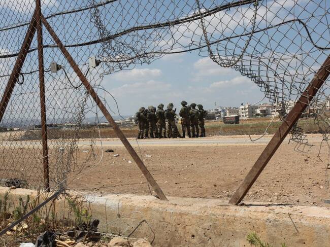 Imagen de la cerca abierta por los prisioneros que escaparon en Israel