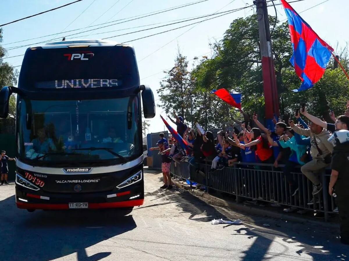 Bus de Universidad de Chile fue apedreado en Rancagua en la previa del partido contra O’Higgins