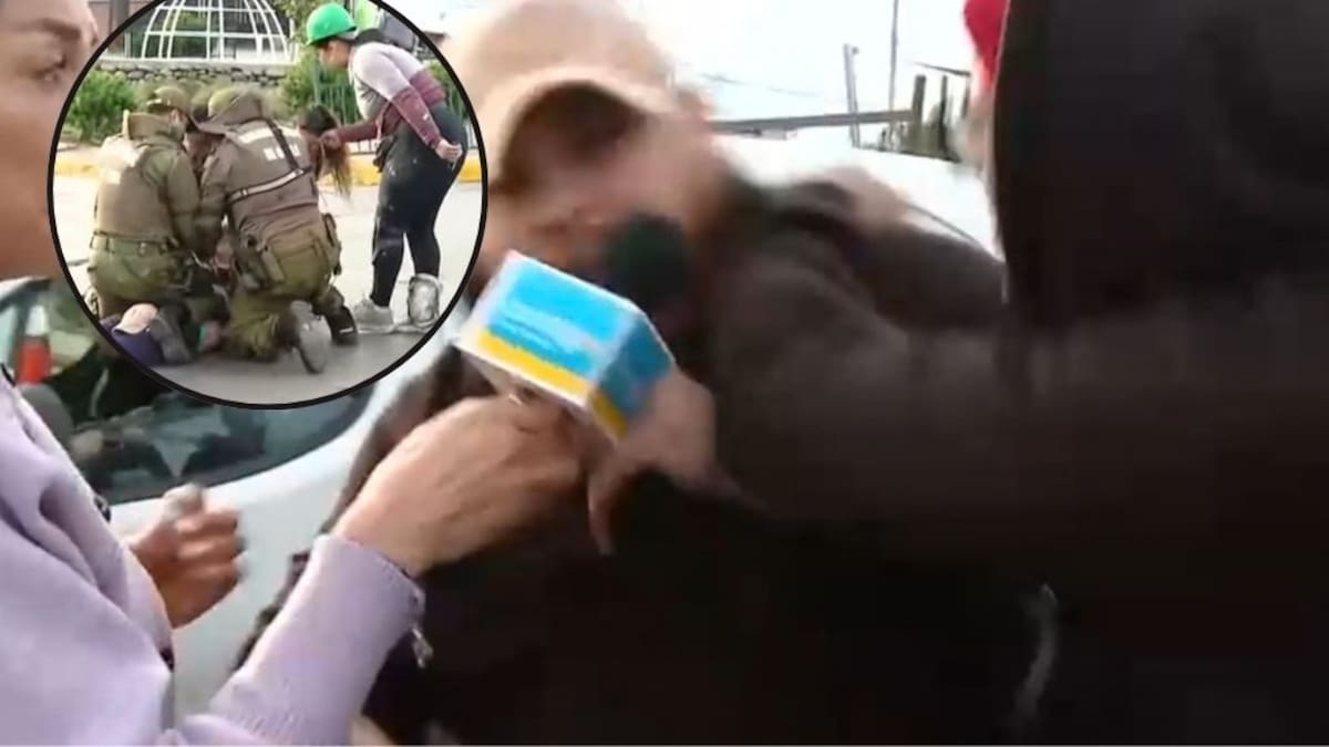 Choque en La Pintana termina a los golpes en vivo: periodista de CHV también fue agredida