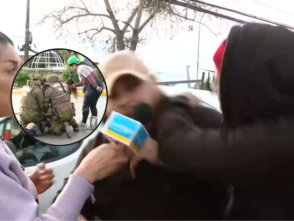 Choque en La Pintana termina a los golpes en vivo: periodista de CHV también fue agredida
