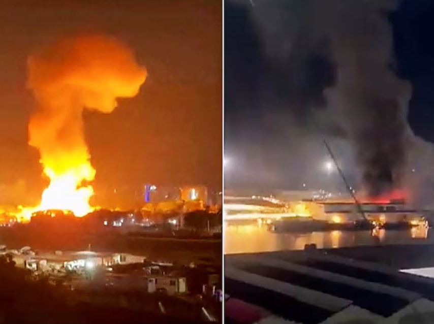 Madrugada de fuego en Venezuela: Las imágenes del ataque de Estados Unidos que terminó con la captura de Maduro