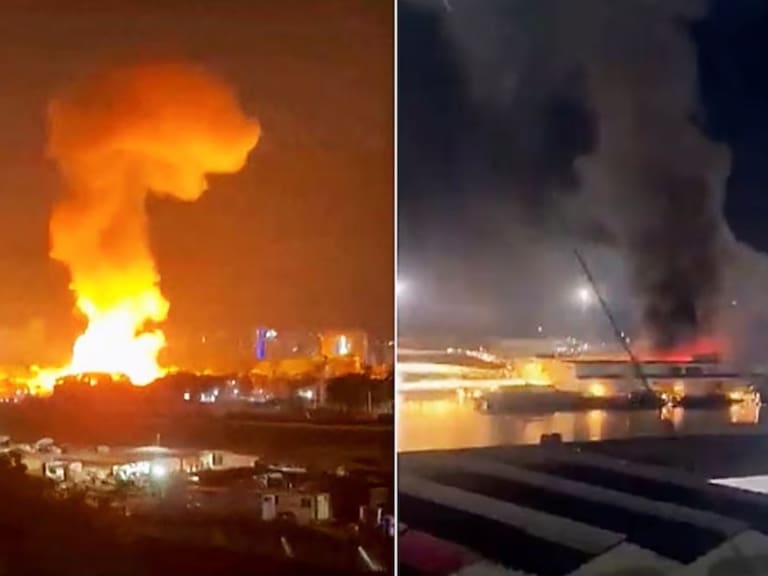 Madrugada de fuego en Venezuela: Las imágenes del ataque de Estados Unidos que terminó con la captura de Maduro