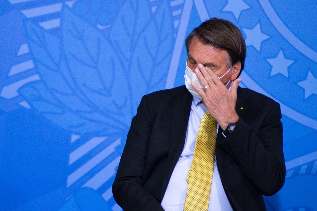 El ultraderechista Jair Bolsonaro en un acto oficial en Brasilia