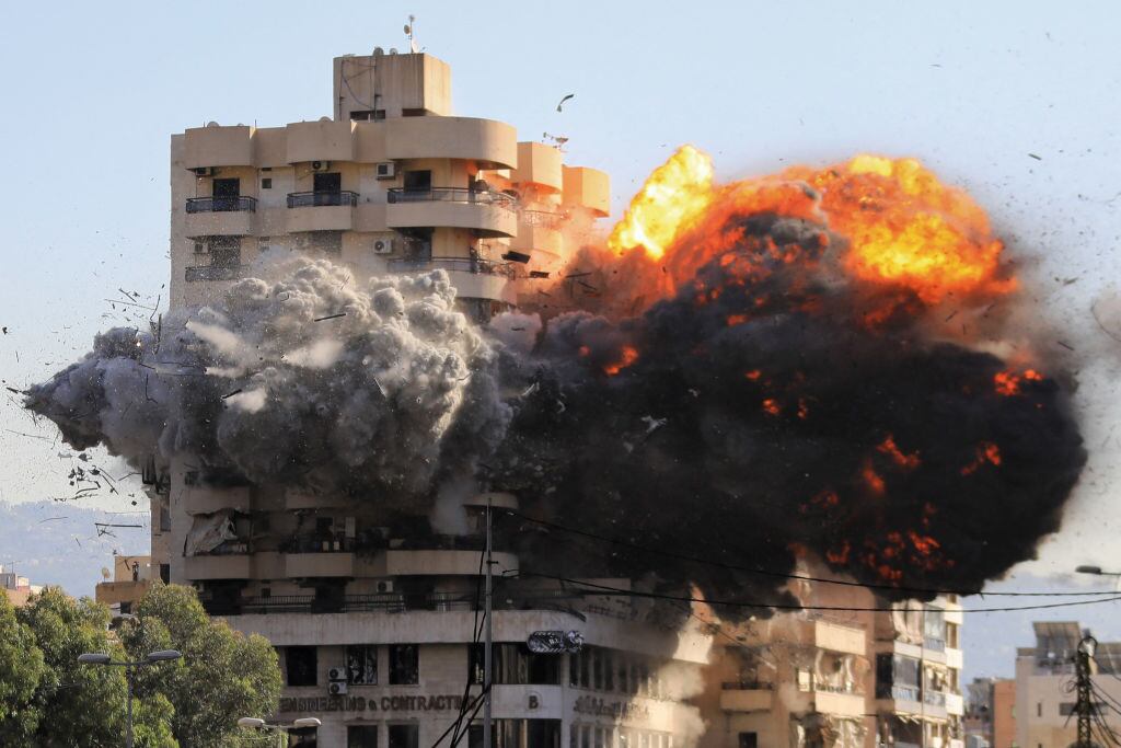 Ataque aéreo de Israel a edificio en Beirut | Getty Images