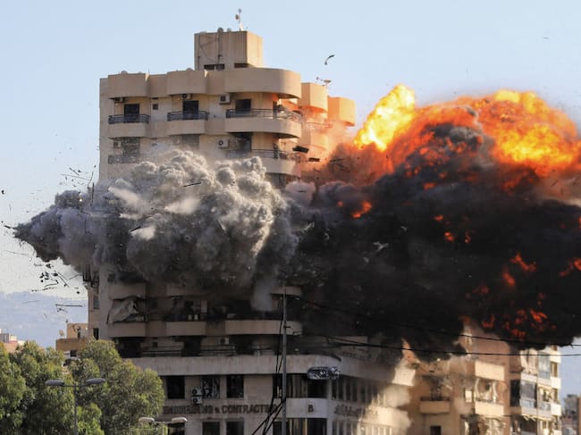 Ataque aéreo de Israel a edificio en Beirut | Getty Images