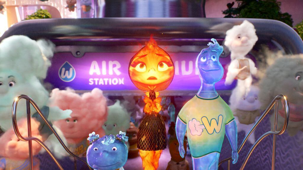 elementos - personajes - película pixar disney