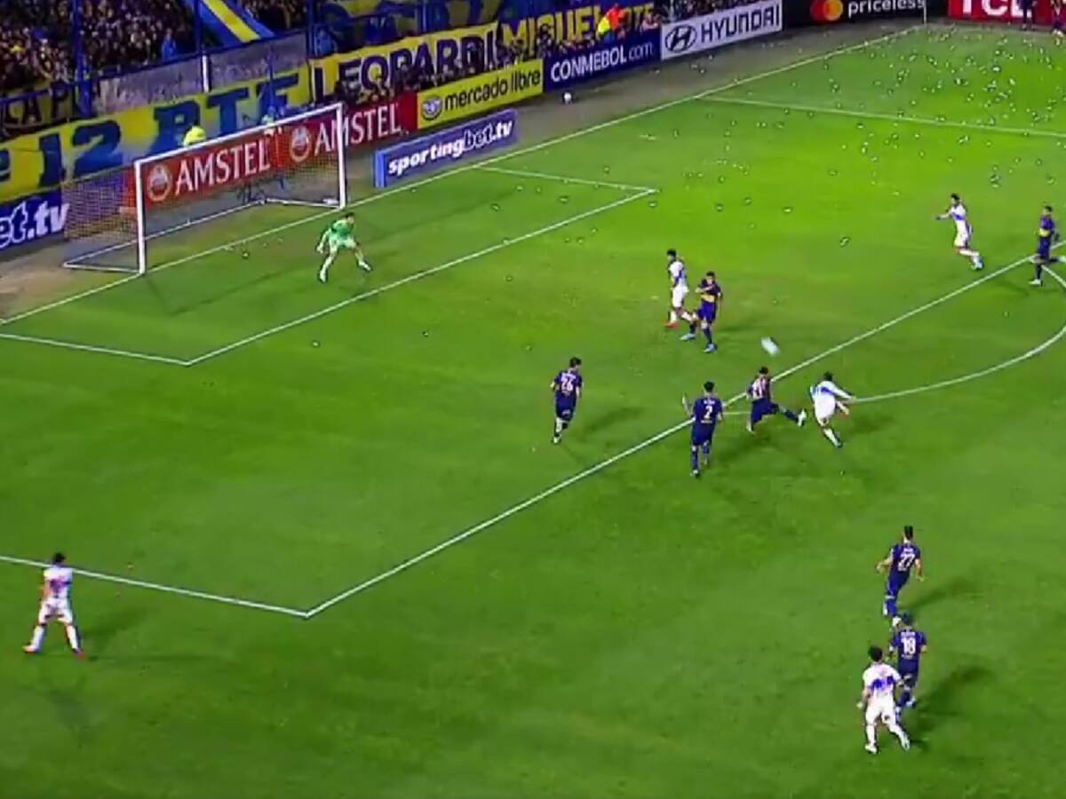 Clemente Montes silencia La Bombonera con este golazo: la UC sorprende a Boca Juniors