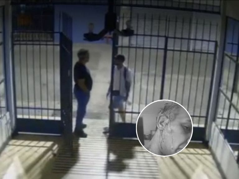 Lo golpeó con una botella: registran brutal agresión a conserje en el centro de Santiago